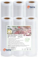 Sacs Sous Vide Kitchenboss 6 Rouleaux 20/28 X 300 Cm Film Transparent