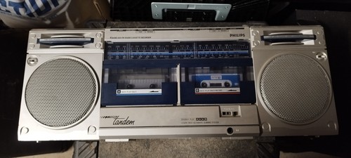Radio double cassettes philips - cassettes,