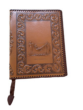 ANCIEN PROTÉGE LETTRE COUPE PAPIER CUIR LIVRE PORTUGAL SET DE BUREAU