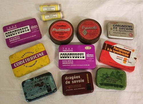Anciennes boîtes pharmacie - 12,