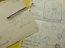 Jean EFFEL (1908-1982) DESSINATEUR. Communisme. 2 x DESSIN autographe