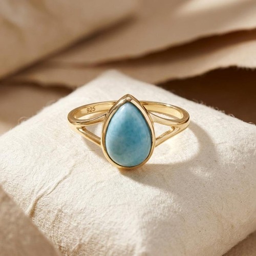 Véritable bague larimar - véritable, en
