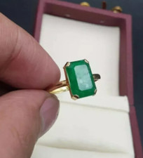 Bague en émeraude naturelle