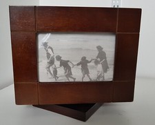 Porte-Photos - Tourniquet - Acajou - Rotatif - 1960 - Vintage -  Présentoir