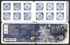 FRANCE 2018 Carnet Adhésif BC 1629 FLOCONS DE NEIGE NEUF** NON plié LUXE