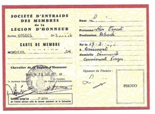 Carte CHEVALIER LEGION