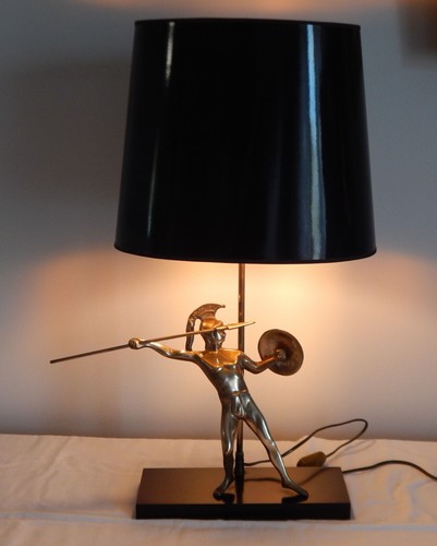 Ancienne lampe décor de - lampe, à