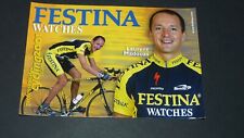 CPA CARTE CYCLISME CICLISMO TOUR FRANCE FESTINA 2001 CYCLING LAURENT MADOUAS