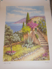 Lithographie Vintage "Casa Al