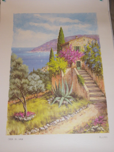 Lithographie vintage casa - lithographie, al