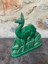 Sculpture Lama Charles Lemanceau Faience ST Clément France Art Déco 1930