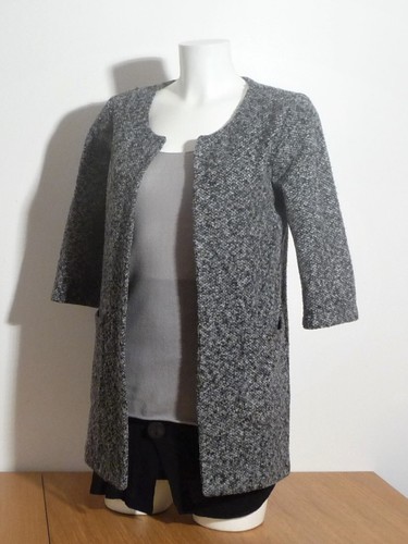 Veste manteau gris à - manteau,