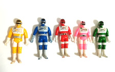 Bioman  - Lot 5 figurines Sofubi Vinyl -  Bandai 1984