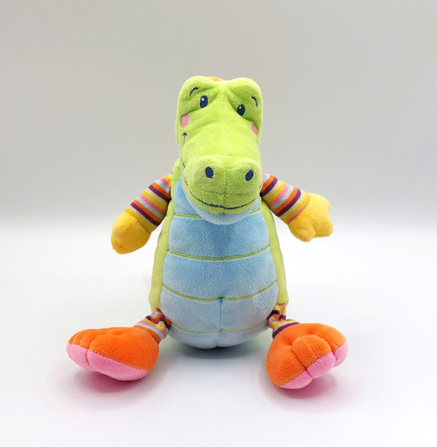 Peluche crocodile vert nicotoy - crocodile,