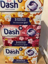 Lessive Dash 2en1- 3x38pods- 76D Ambre & Orchidée + 38D Jasmin & Rose