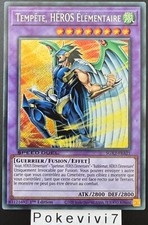 Carte YU-GI-OH! TEMPÊTE, HEROS ELEMENTAIRE SGX2-FRA21 Secret Rare NEUF