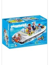sympa Vedette familiale 4862   playmobil (  vacance , bateau , mer  ) 1665