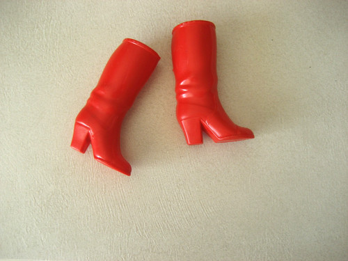 Paire bottes rouges pour - de,