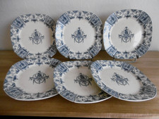 SIX ASSIETTES PLATES FAIENCE