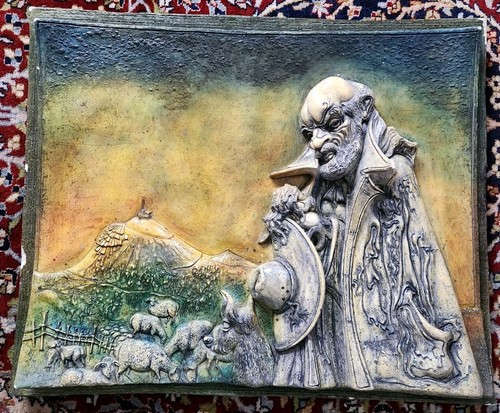 Christian gorce bas relief - christian,