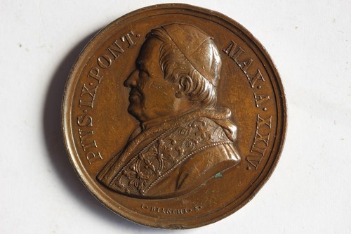 Médaille papale pie - pie, ix