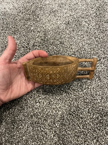 Vintage wooden carved - carved, cup