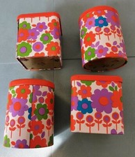 lot de 4 boites en metal decor vintage marque Massily France