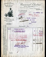 PARIS (XX°) ATELIER / DYNAMOS & MOTEURS "Adolphe ROULLAND Ingénieur" en 1932
