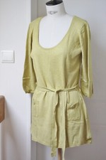 long pull tunique - robe courte - 80 cm - Jacqueline Riu - vert clair - ceinture
