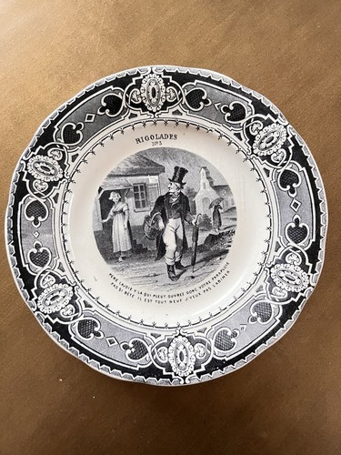 Assiette ancienne faïence - assiette,