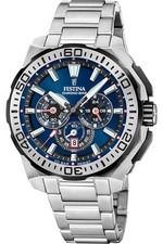 FESTINA Montre Pour Homme Chronographe Acier/Marine Chrono F20724/2
