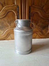 GRAND POT A LAIT ALUMINIUM marque HUGONNET DIJON + couvercle déco 38.5 Cm