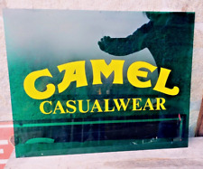Plaque publicitaire plexi CAMEL Casualwear - Cigarettes - Trophy -
