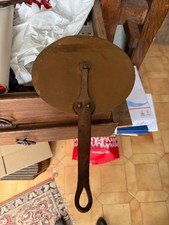 Ancien Couvercle en cuivre rouge Pour Casserole en Cuivre, diamètre 24,8 cm