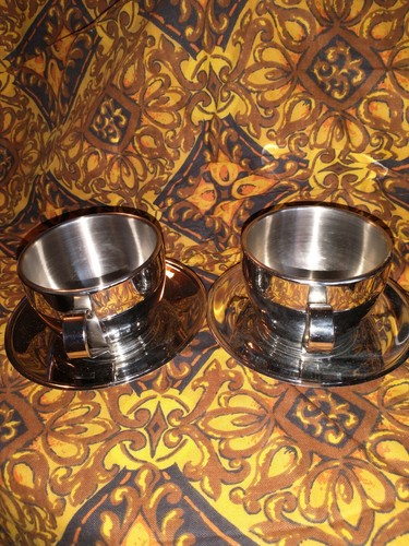 Stainless steel coffee cup set
