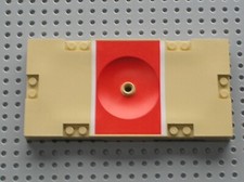 LEGO Tan Sports Field Section 8x16 Basketball Lane Ref 30489pb01 Set 3432 3433