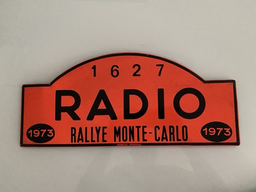 Automobilia plaque rallye - automobilia,
