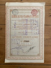 RARE =  CHEMIN DE FER & TRAMWAYS EN PERSE (IRAN BELGIQUE) (K)