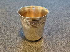 Timbale en métal argenté