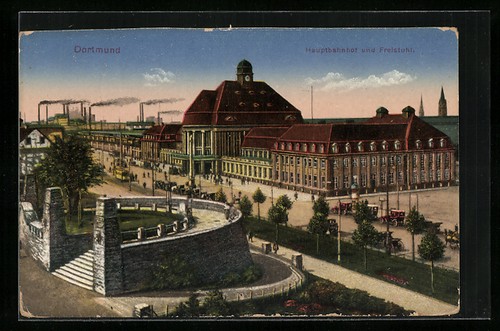 Carte postale dortmund gare - postale,