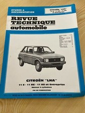 Revue technique automobile CITROEN LNA 11 E 11RE 11RS ET ENTREPRISE