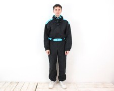 BRUGI HOMMES S M Isolé Habit de Neige Combinaison UK 38 Ski Rembourré vintage
