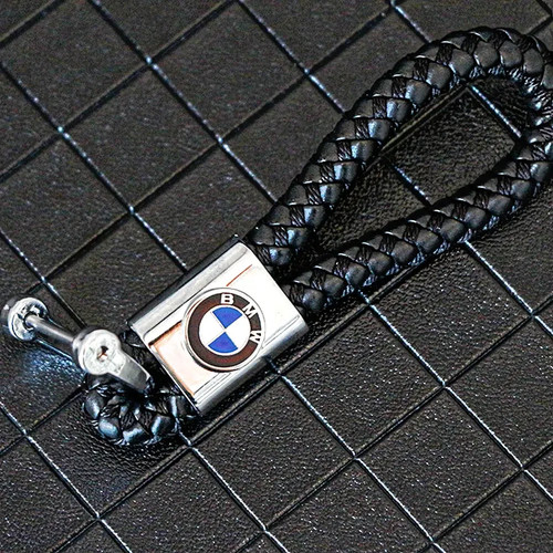 Porte clé bmw cuir corde - porte,