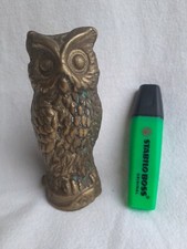 Hibou chouette bronze - hibou,