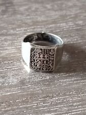 Bague En Argent Blason Royal