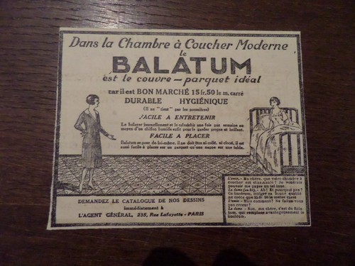 Publicité ancienne déc 1927