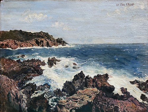 Tableau hsp bord mer côte - tableau, de