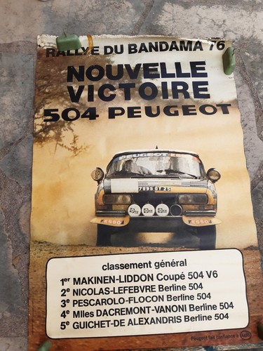 Affiche peugeot 504 - affiche,