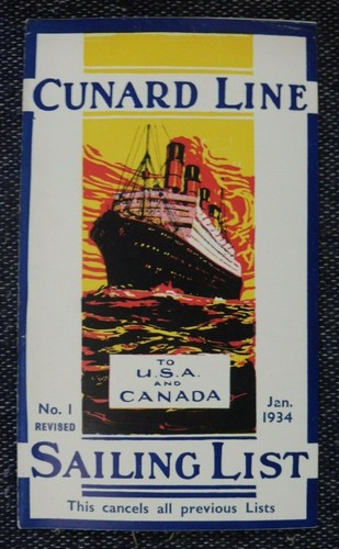 Cunard line a and - cunard, u.s.a.