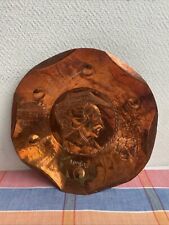 Ancienne Assiette Décorative Cuivre Chambery Savoyarde Costume Portrait Deco